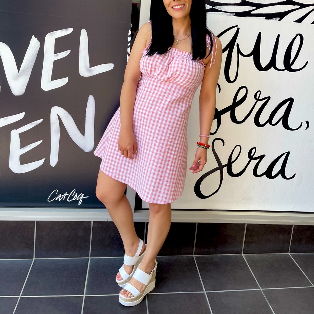 Cotton On Pink Plaid Dress
